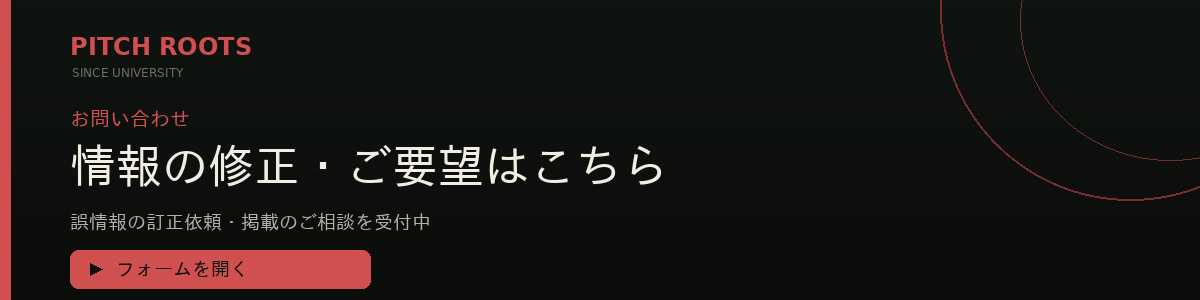 お問い合わせ — 情報の修正・ご要望はこちら